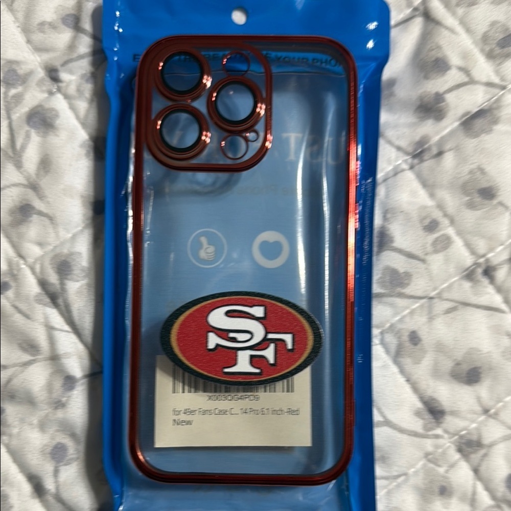 Red SF Phone Case for 14 pro